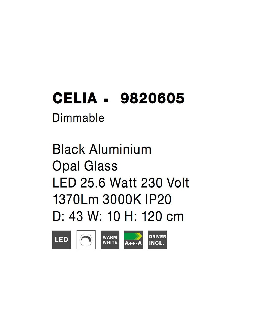Piekaramā lampa Celia LED
