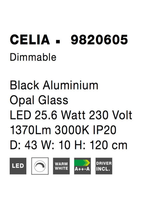 Piekaramā lampa Celia LED