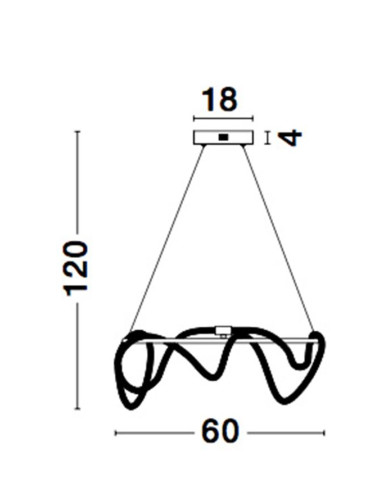 Ripplamp Cerelia Ø60 LED 9082092 | Nova Luce | TavaGaisma.lv/et