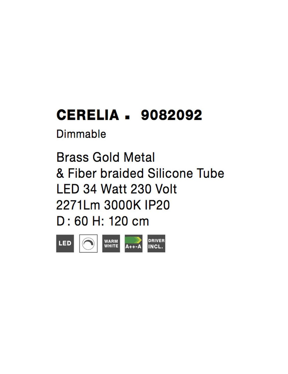 Подвесная лампа Cerelia Ø60 LED