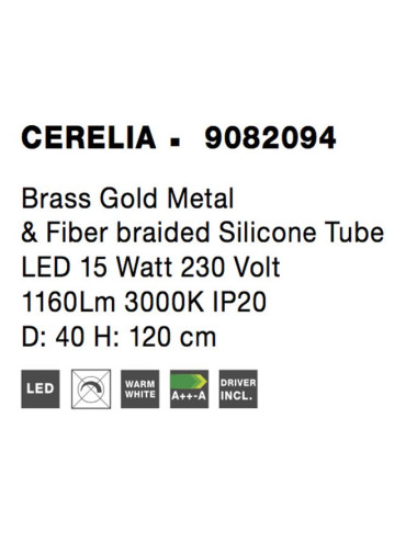 Ripplamp Cerelia Ø40 LED 9082094 | Nova Luce | TavaGaisma.lv/et