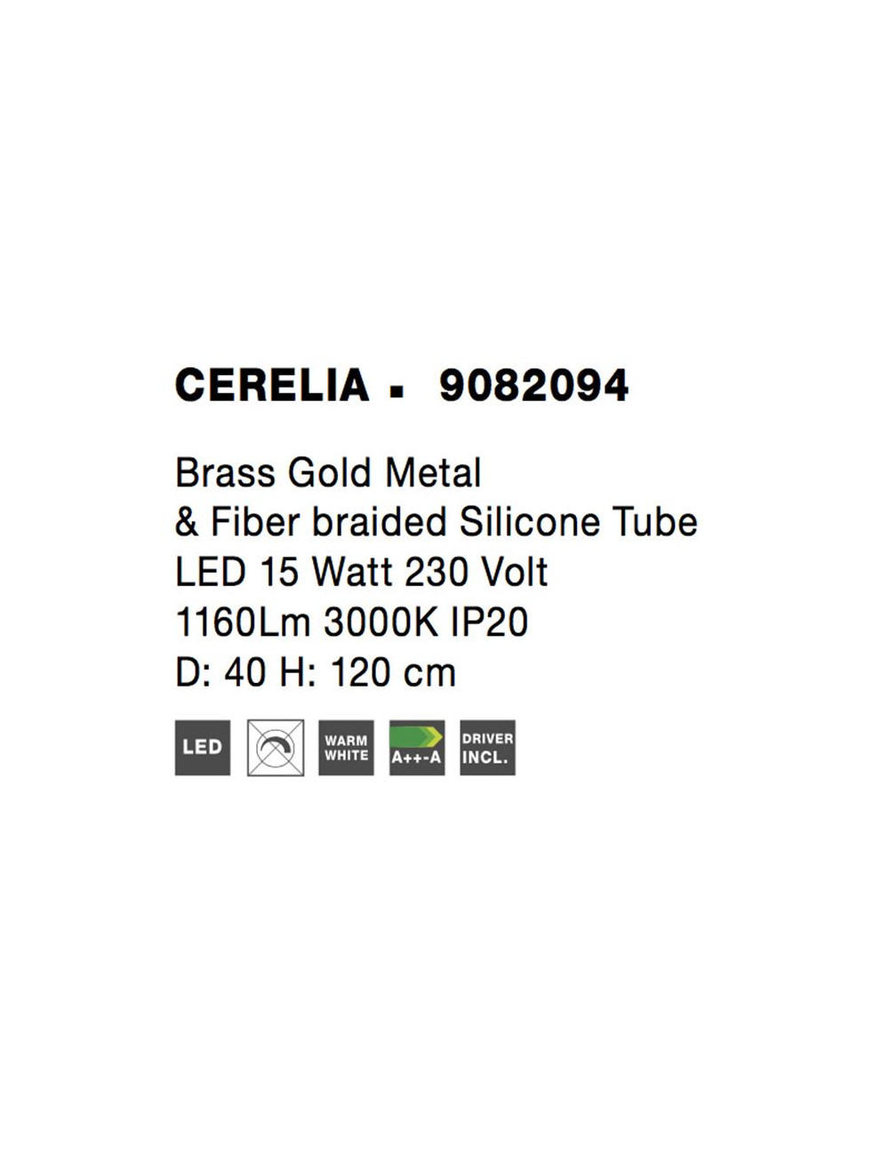 Подвесная лампа Cerelia Ø40 LED