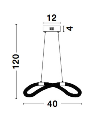 Pendant lamp Cerelia Ø40 LED 9082094 | Nova Luce | TavaGaisma.lv/en