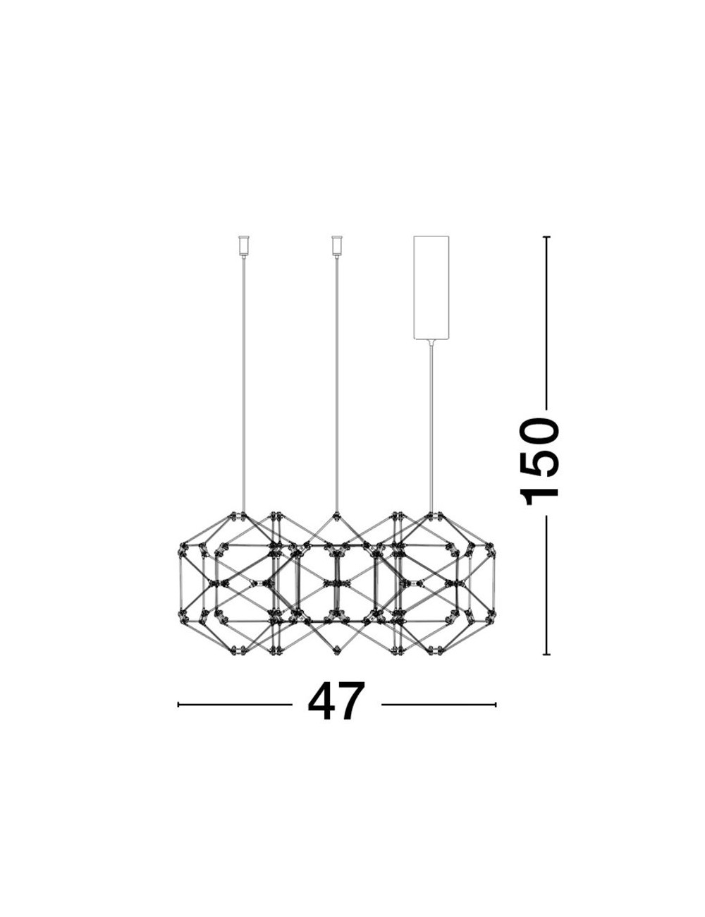 Pendant lamp Nebula Ø47 LED