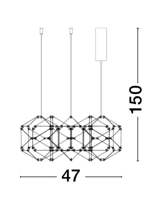 Pakabinamas šviestuvas Nebula Ø47 LED