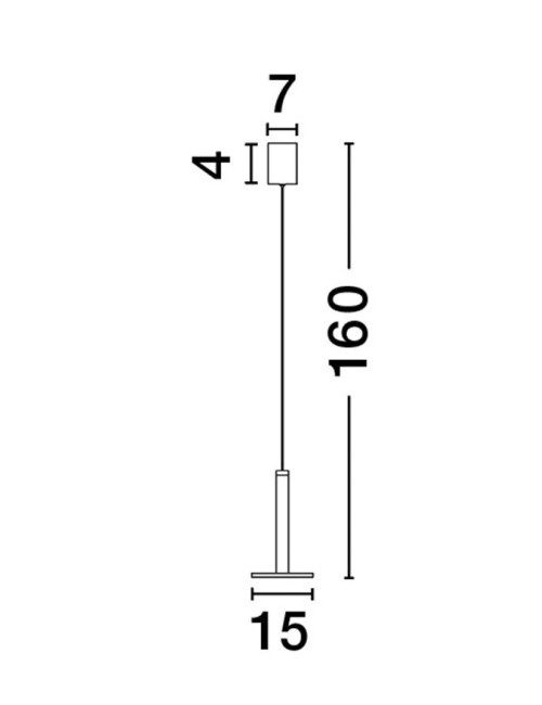 Pakabinamas šviestuvas Palencia Ø15 LED