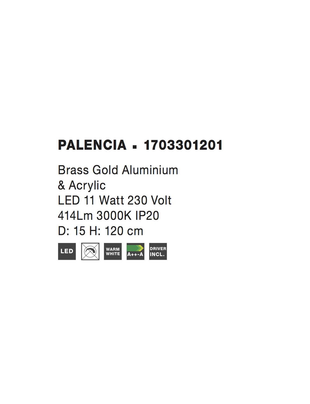 Pendelleuchte Palencia Ø15 LED