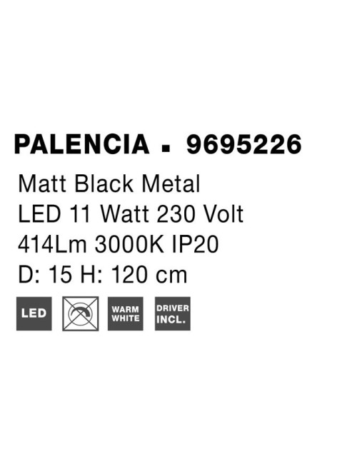 Подвесная лампа Palencia Ø15 LED
