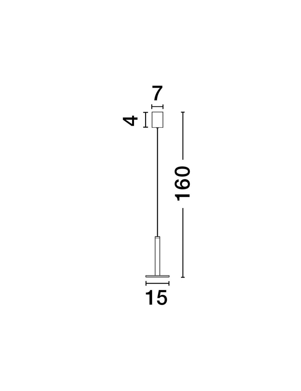 Pendant lamp Palencia Ø15 LED