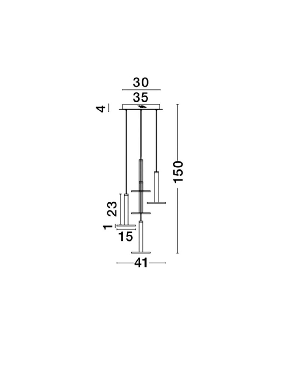 Pendant lamp Palencia Ø41 LED