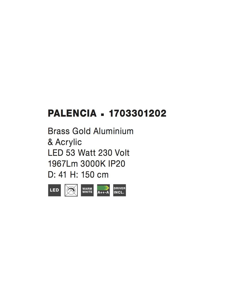 Pendant lamp Palencia Ø41 LED