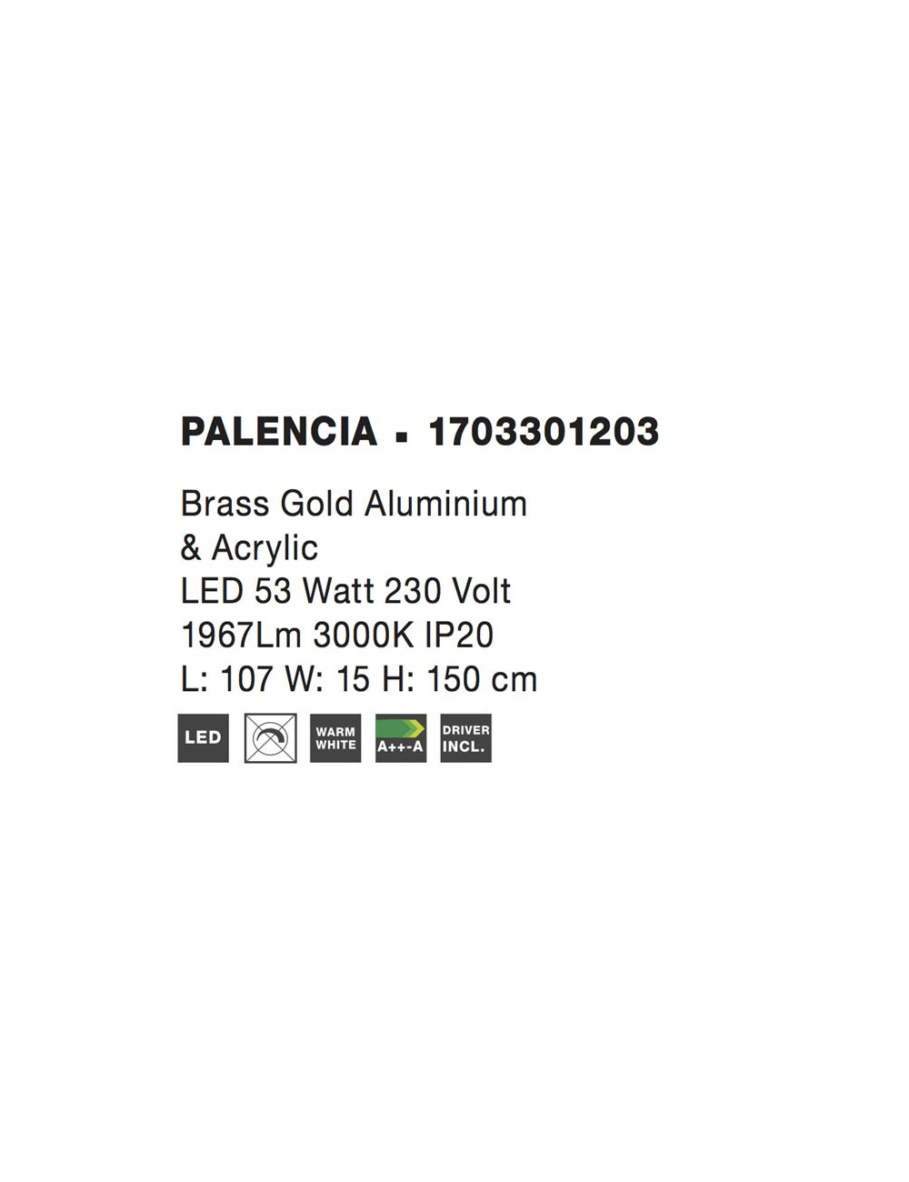 Pendant lamp Palencia LED