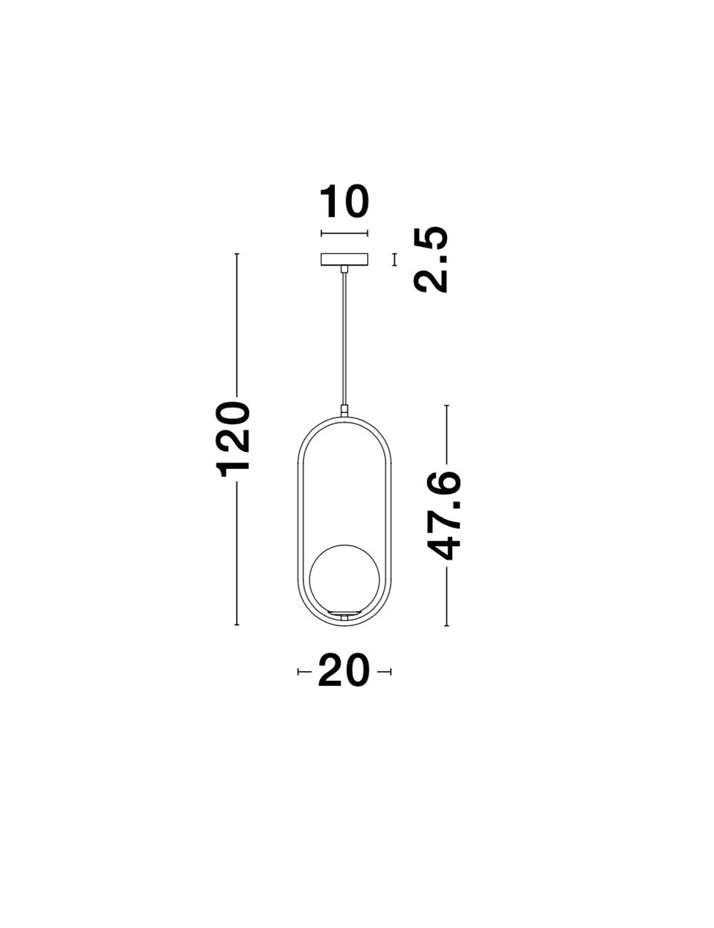Pendant lamp Obitar