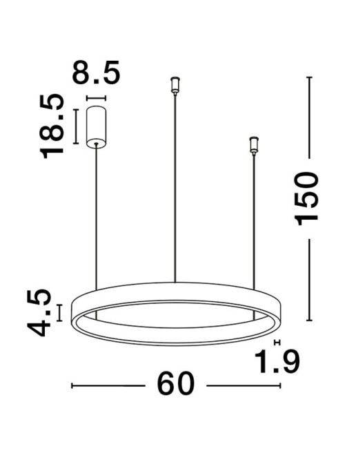 Pendelleuchte Elowen Ø60 LED