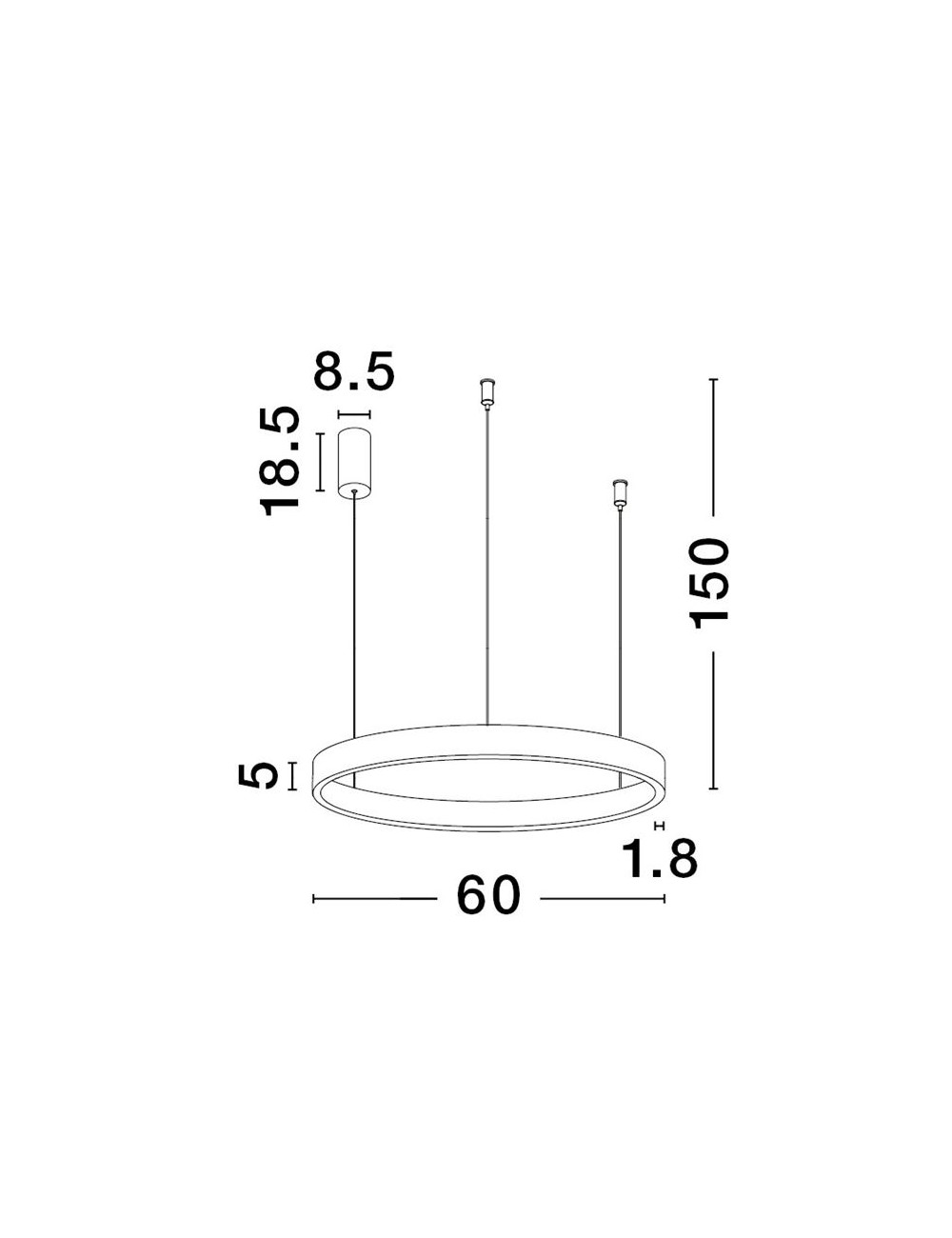Ripplamp Elowen Ø60 LED