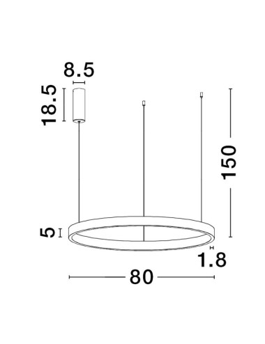 Pendelleuchte Elowen Ø80 LED