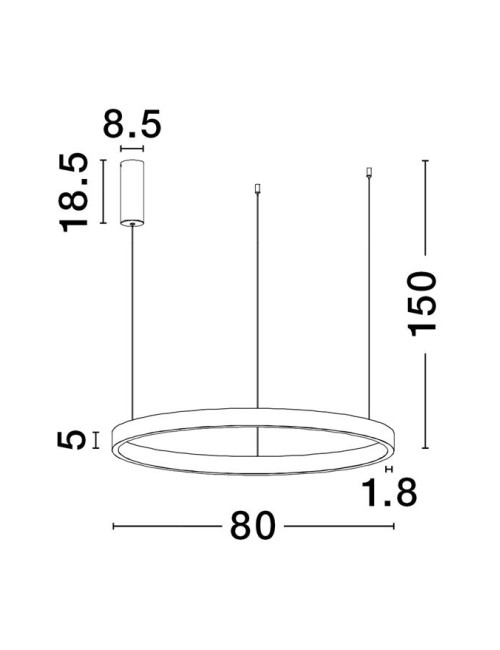 Pendelleuchte Elowen Ø80 LED