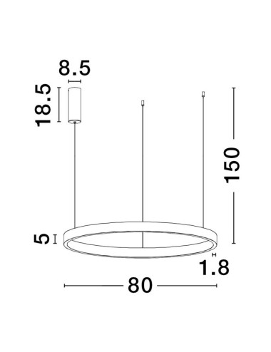 Pendelleuchte Elowen Ø80 LED