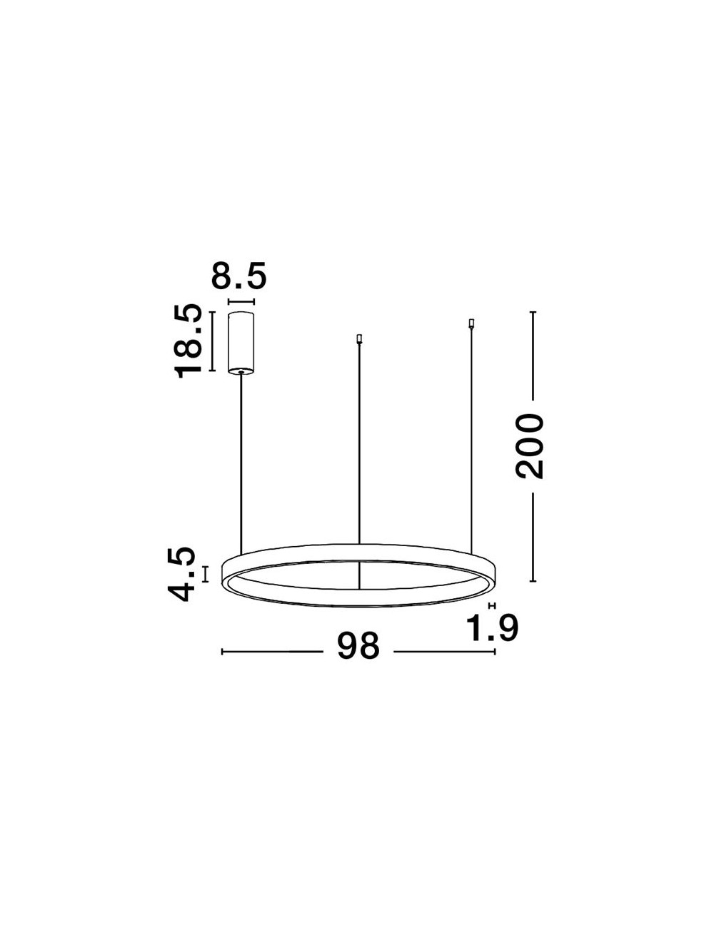 Pendelleuchte Elowen Ø98 LED