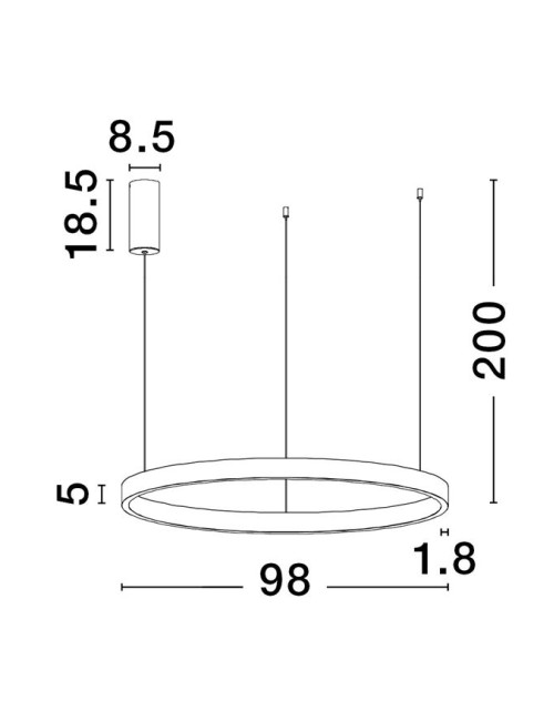 Pendelleuchte Elowen Ø98 LED