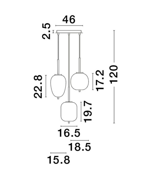 Ripplamp Lato Ø46