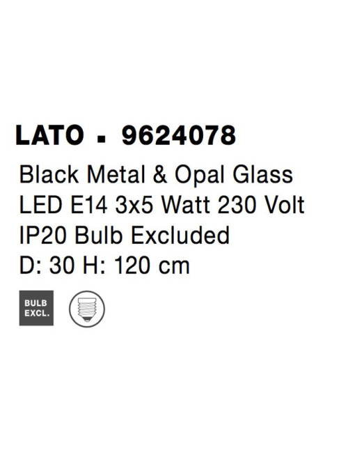 Pendant lamp Lato Ø30