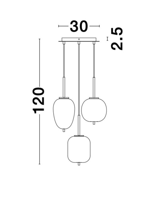 Pendant lamp Lato Ø30