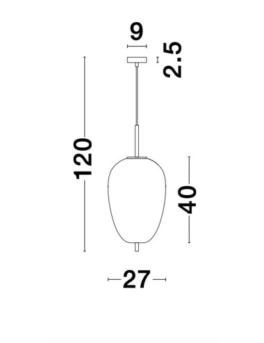 Ripplamp Lato Ø27 9624063 | Nova Luce | TavaGaisma.lv/et