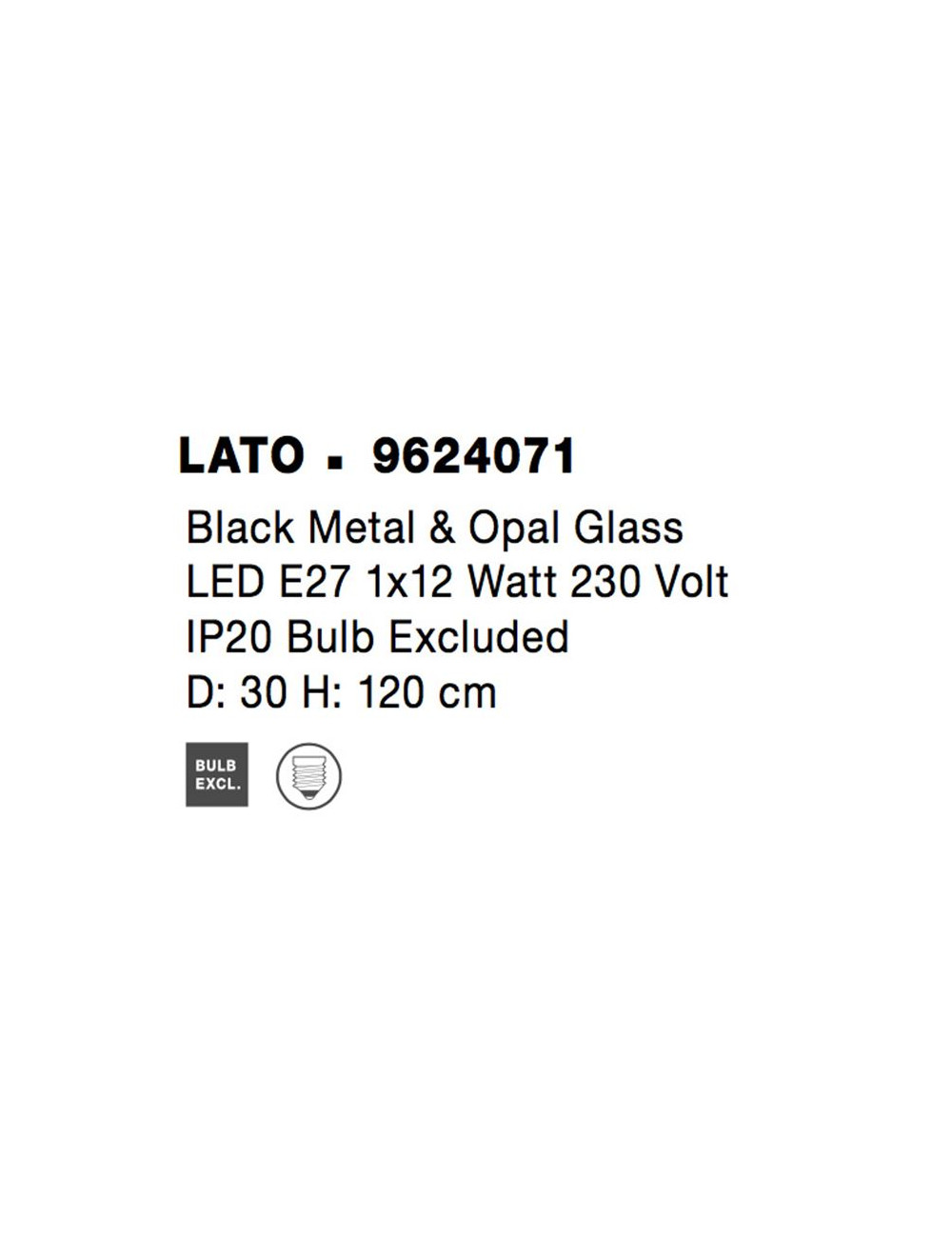 Piekaramā lampa Lato Ø22
