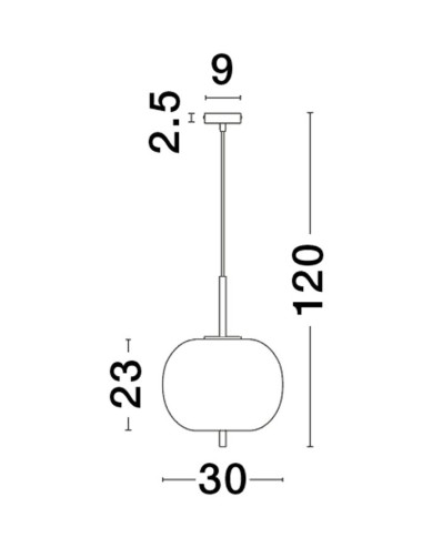 Piekaramā lampa Lato Ø30