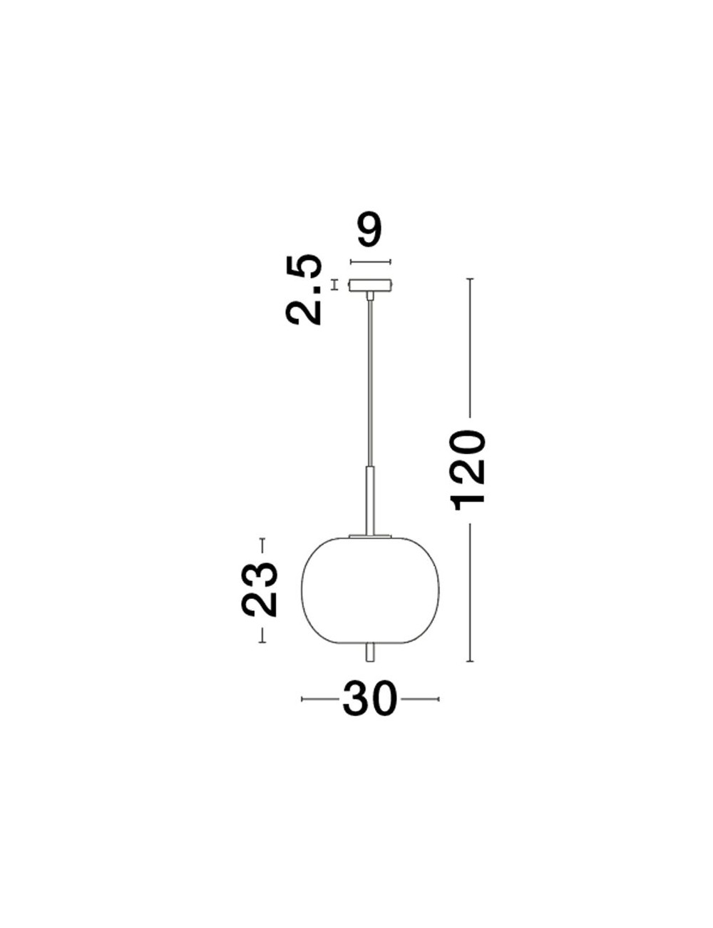 Ripplamp Lato Ø30