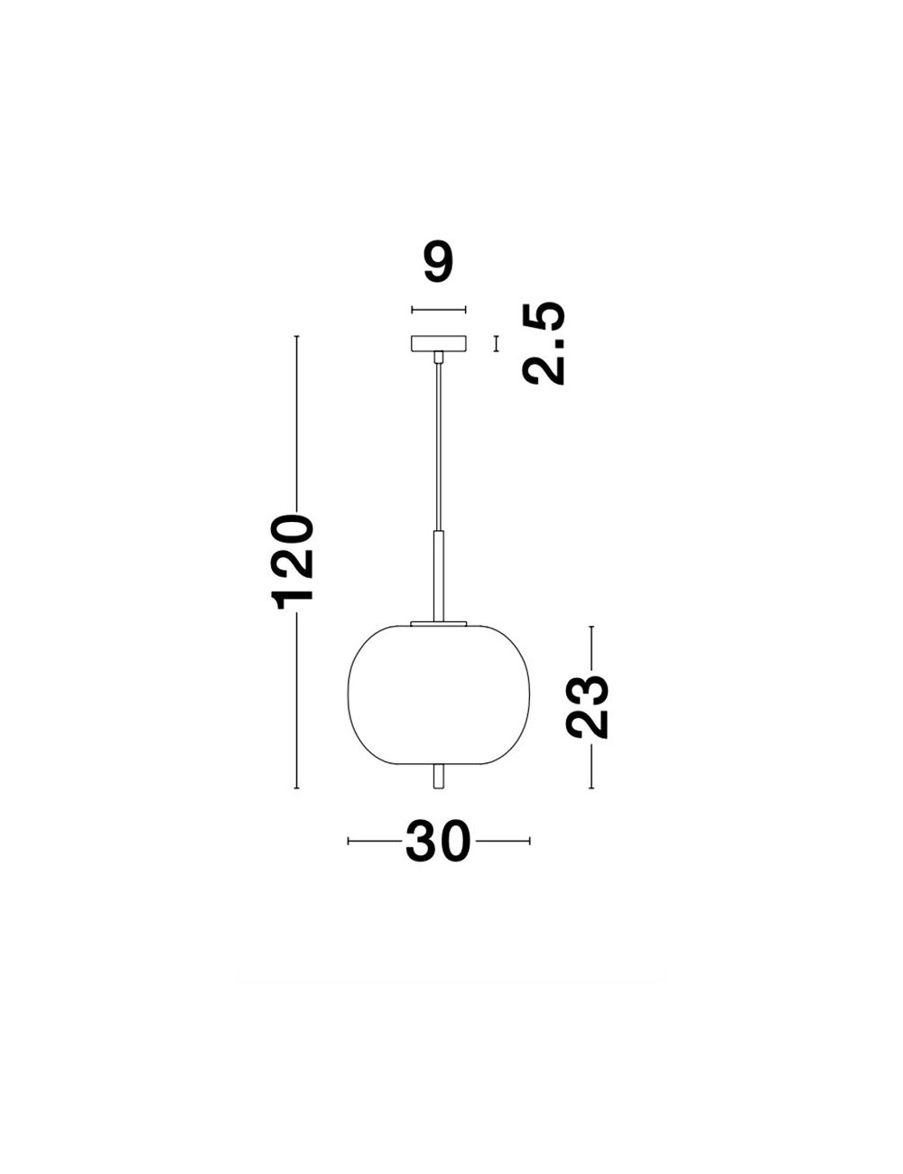Ripplamp Lato Ø30