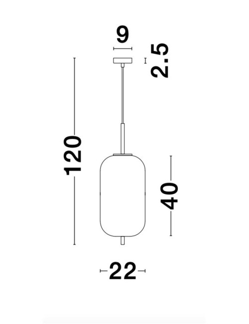 Pendant lamp Lato Ø22