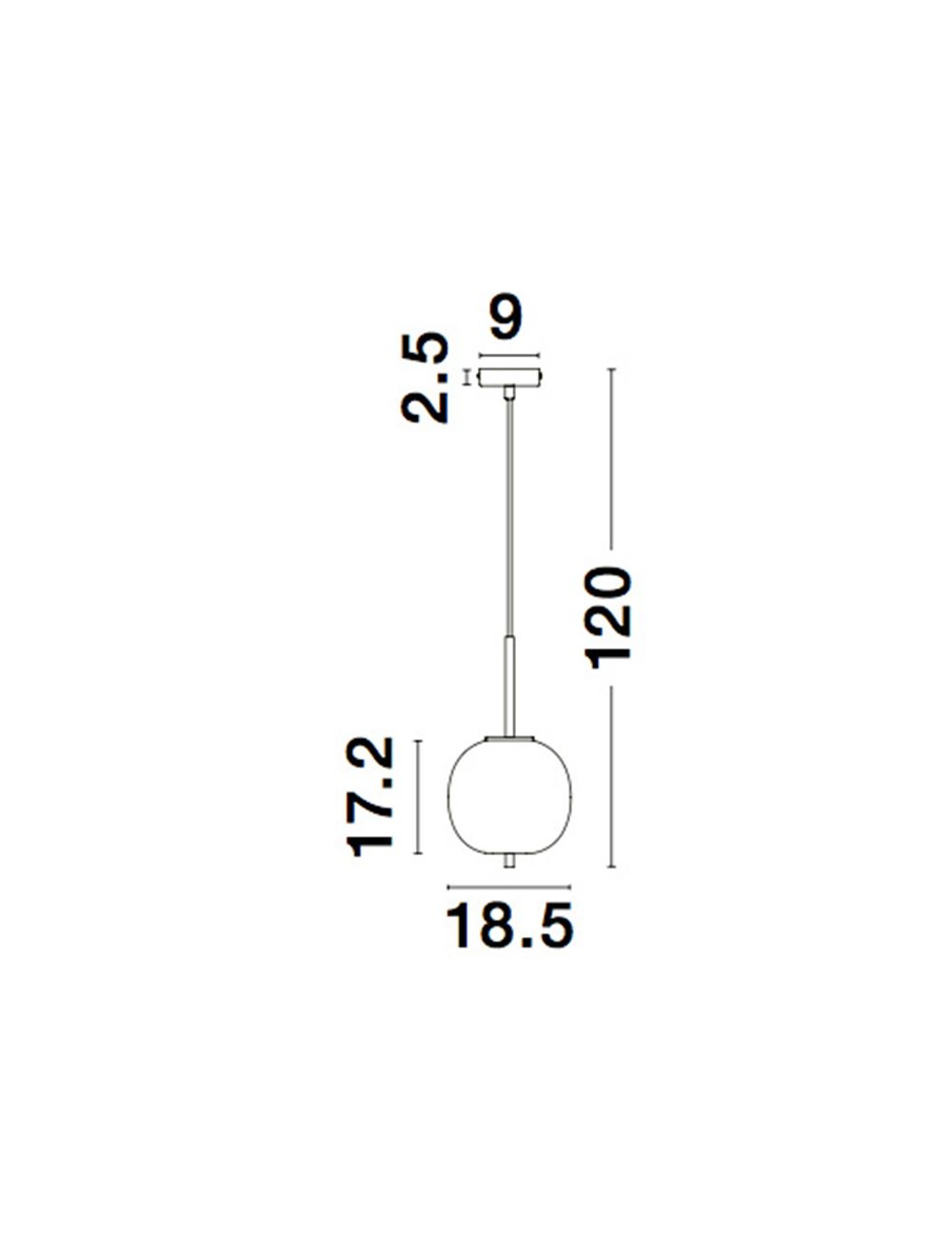 Piekaramā lampa Lato Ø18,5