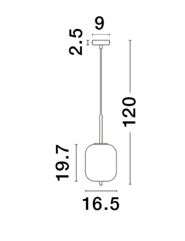 Pendelleuchte Lato Ø16,5