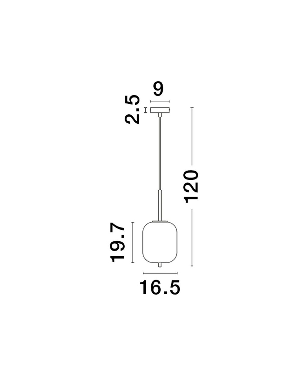 Pendelleuchte Lato Ø16,5