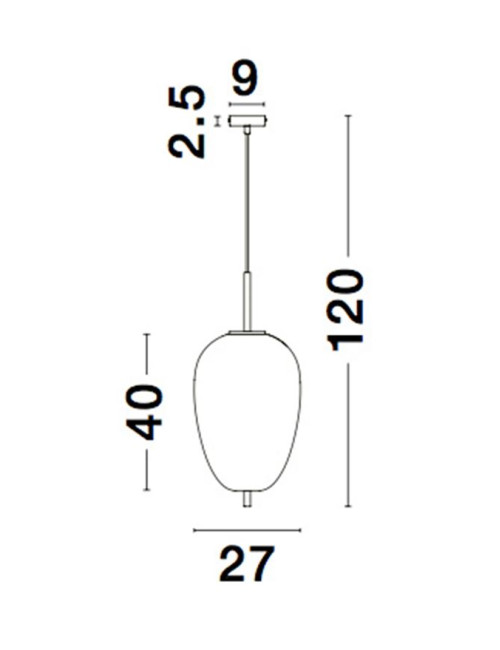 Piekaramā lampa Lato Ø27