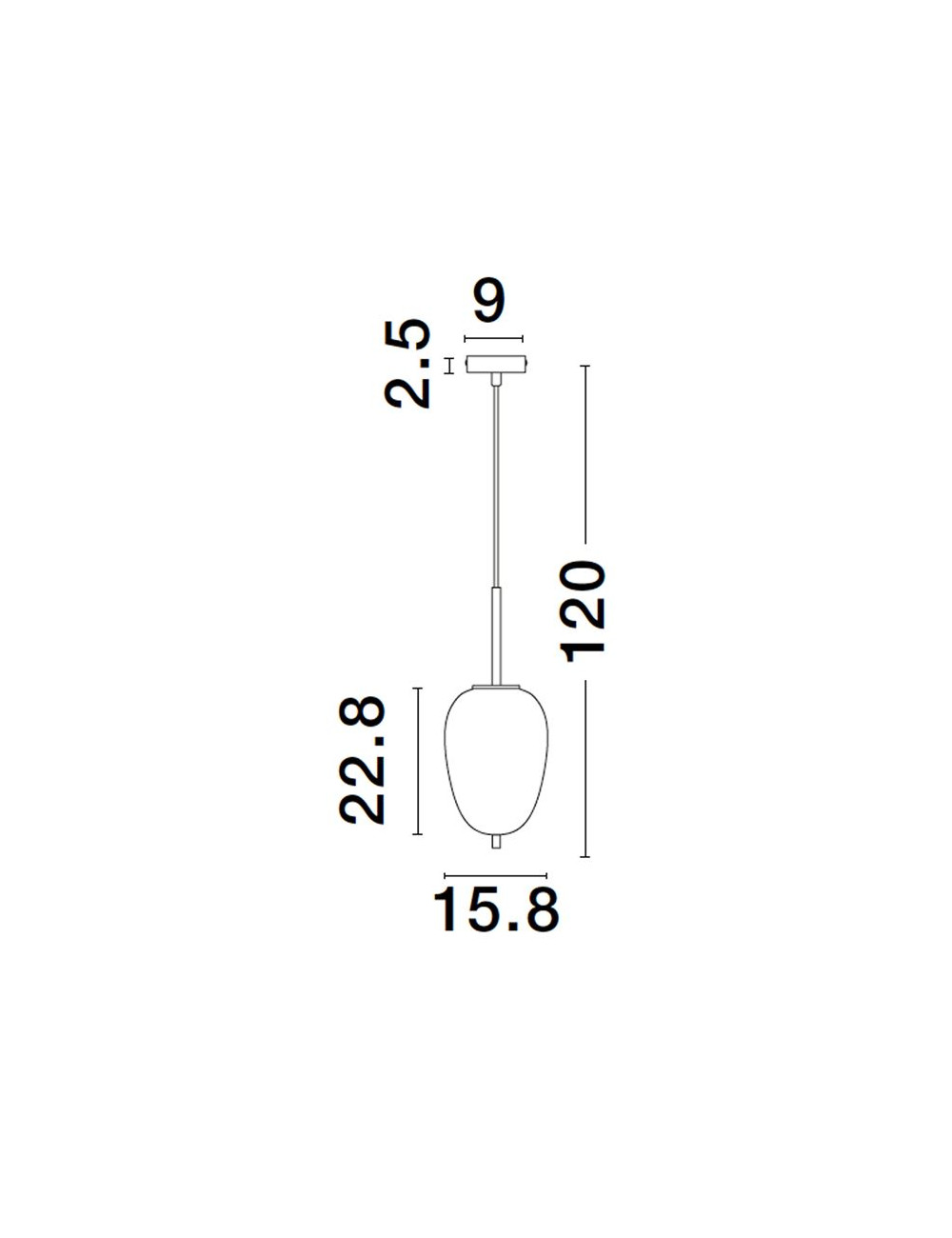 Pendelleuchte Lato Ø15,8