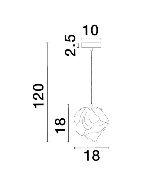 Pendant lamp Odelle Ø18