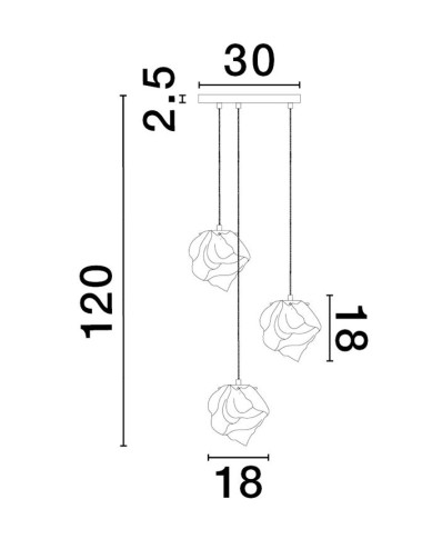 Nova Luce - Odelle Ø40 9009254 подвесная лампа | TavaGaisma.lv/ru