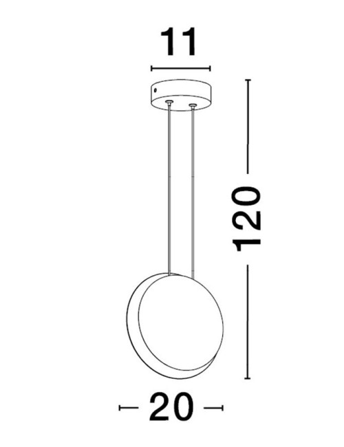 Piekaramā lampa Shell Ø20 LED
