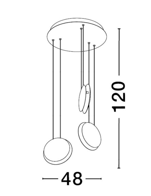 Pendant lamp Shell Ø48 LED