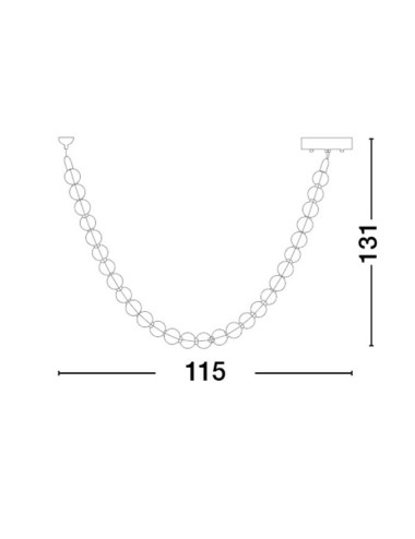 Pakabinamas šviestuvas Perla LED 9186956 | Nova Luce | TavaGaisma.lv/lt