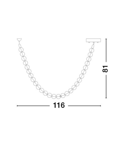 Pakabinamas šviestuvas Perla LED 9186955 | Nova Luce | TavaGaisma.lv/lt