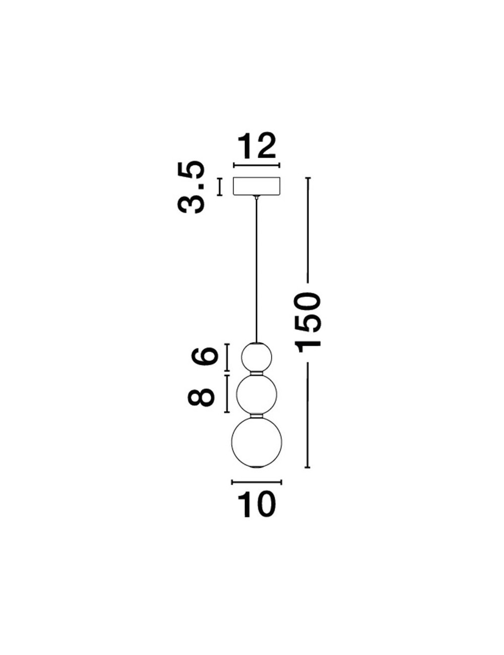 Ripplamp Perla Ø10 LED