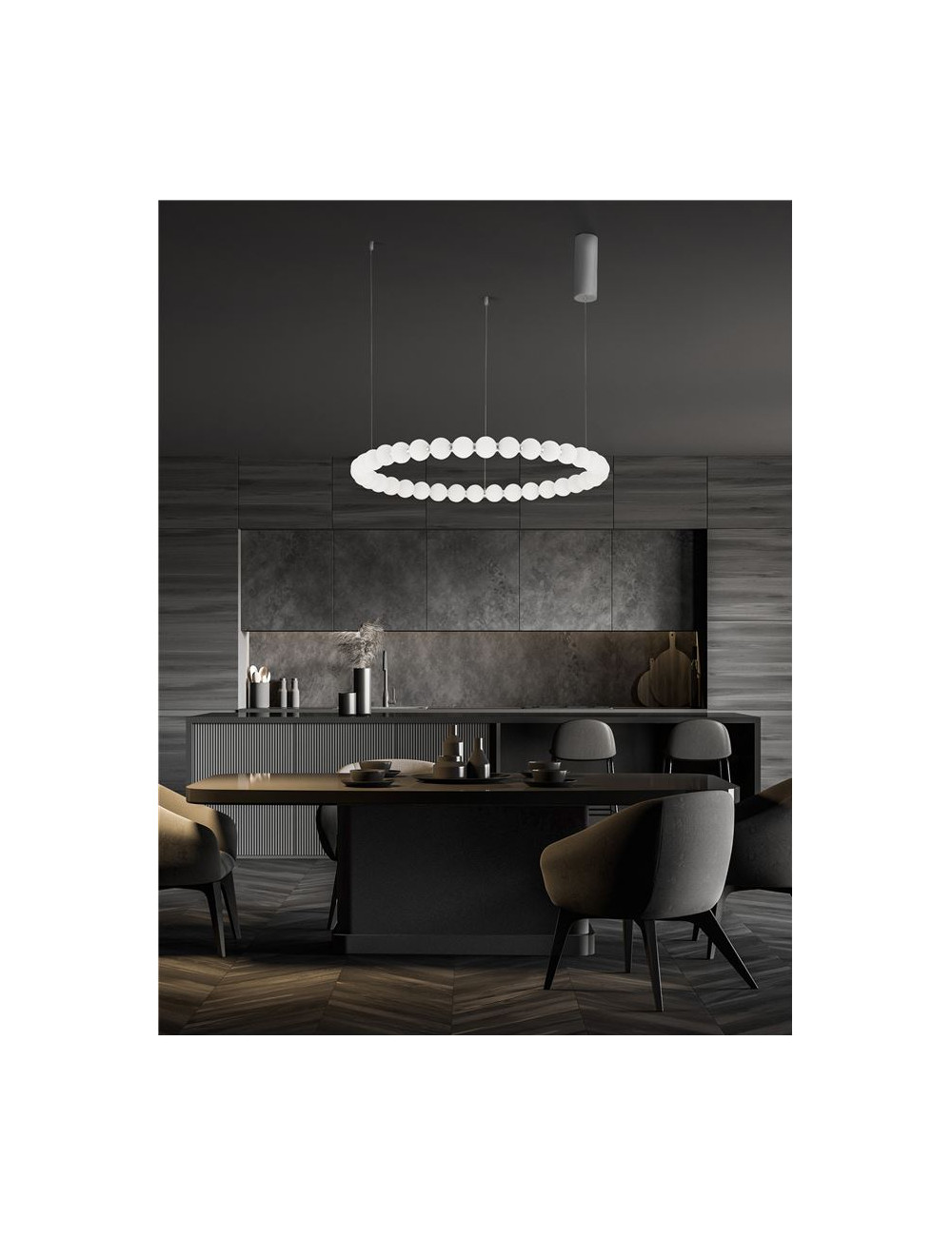 Pakabinamas šviestuvas Perla Ø80 LED