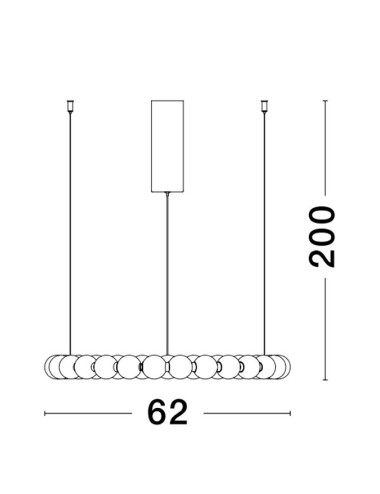 Pendelleuchte Perla Ø62 LED