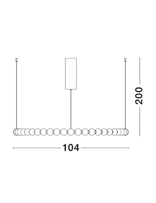 Pendelleuchte Perla Ø104 LED
