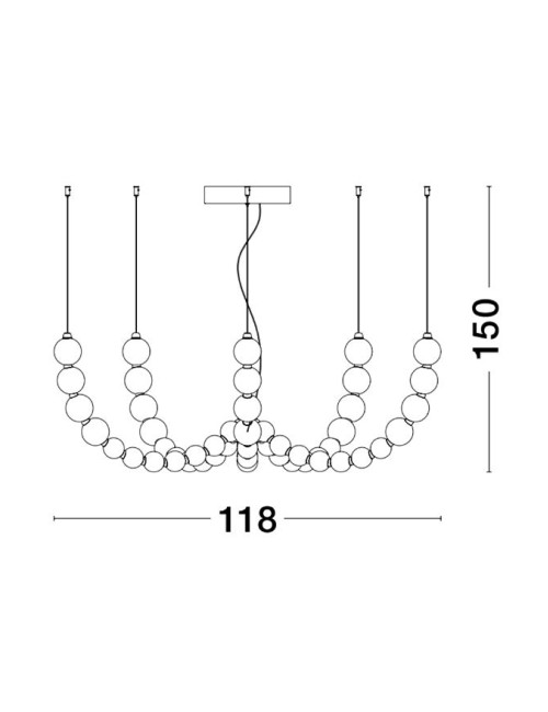Pendelleuchte Perla Ø118 LED