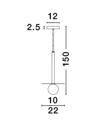 Pendelleuchte Pielo Ø22